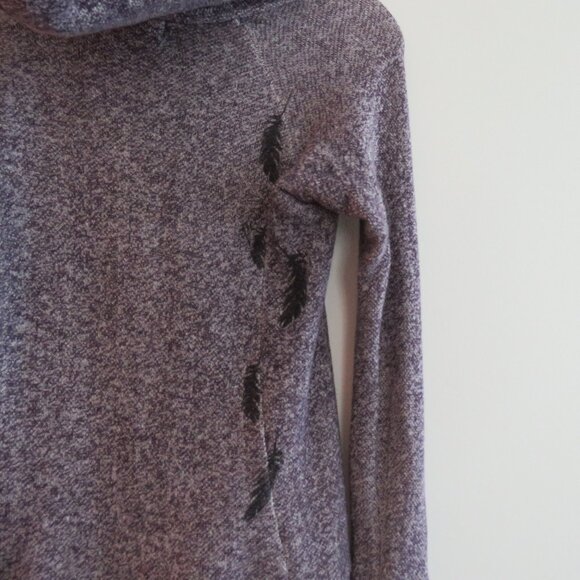 JENI MACK BC Kermode Kangaroo Hoodie Sweatshirt Dreamcatcher Heathered Purple XS - Picture 11 of 15